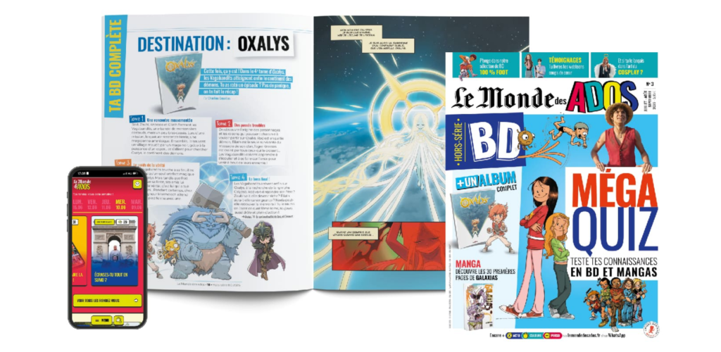 Le Monde des ADOS fait de la BD son grand format d’été, avec Oxalys en album complet