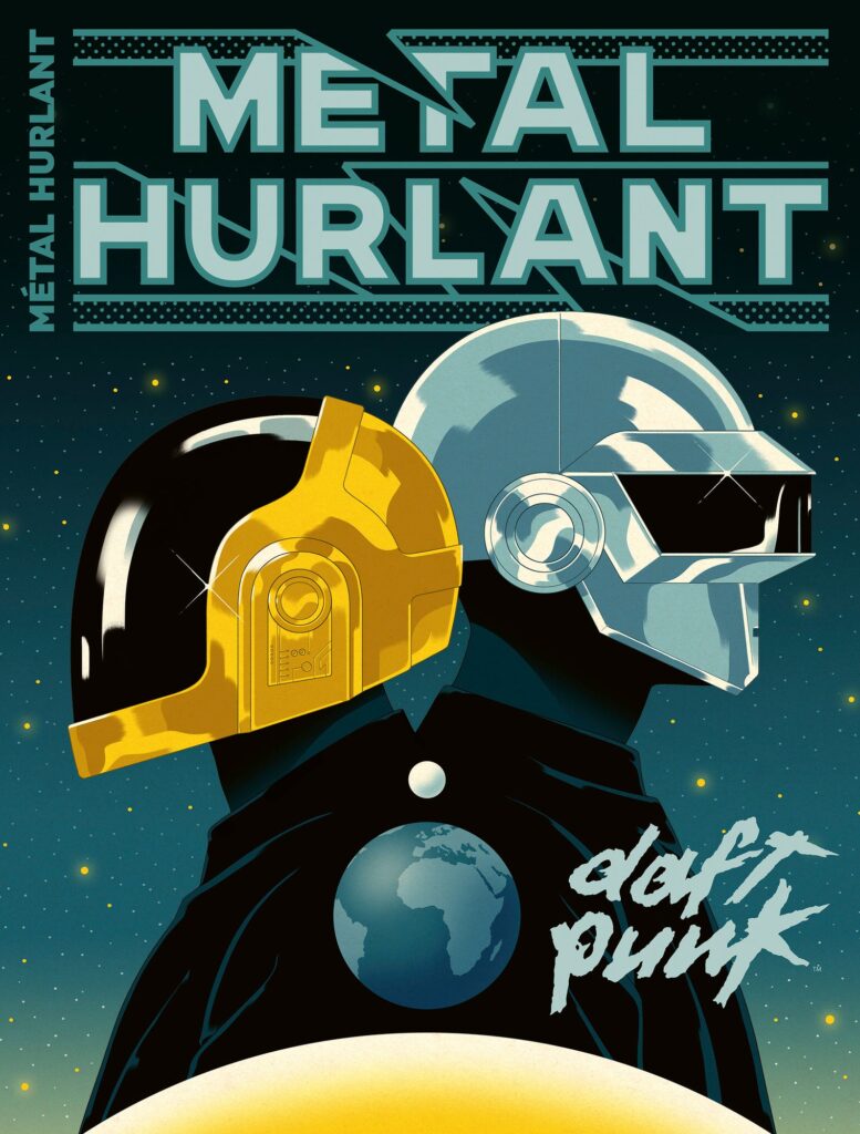 Daft Punk dans Métal Hurlant : 26 récits et un lien avec Interstella 5555